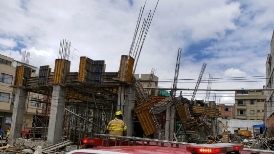 Caida viga obra de construccion bogota 