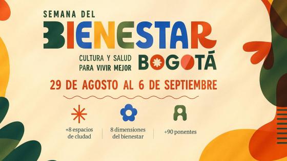 Personas participando en actividades de bienestar en Bogotá