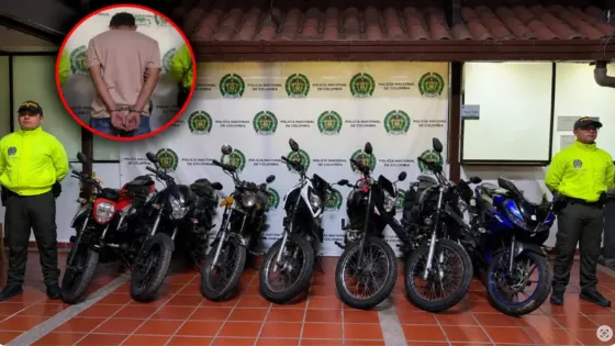Fachada del capturado por robo de 30 motos