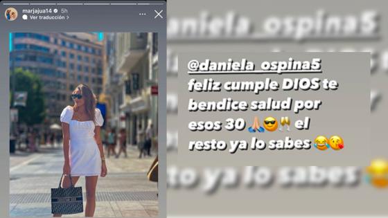 mensaje de la madre de James a Daniela Ospina