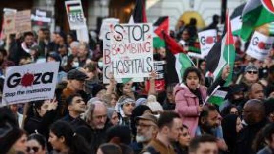 Marchas pro palestinas. 