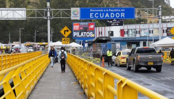 Frontera entre Ecuador y Colombia.