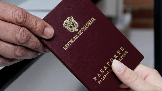 Pasaporte colombiano.