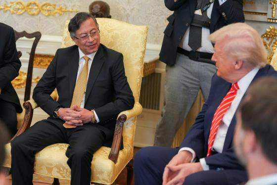 Presidentes Gustavo Petro y Donald Trump.