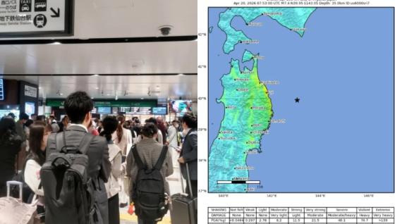 Tsunami en Japón.