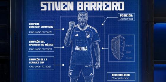 Brilló en México, jugó con James y ahora es refuerzo de Millonarios: Stiven Barreiro