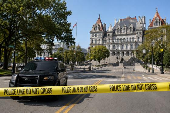 Capitolio del estado de Nueva York en Albany, escenario del presunto plan de ataque investigado por el FBI.