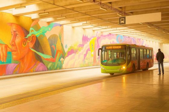 Mapa de rutas TransMilenio con estado de vías en Bogotá