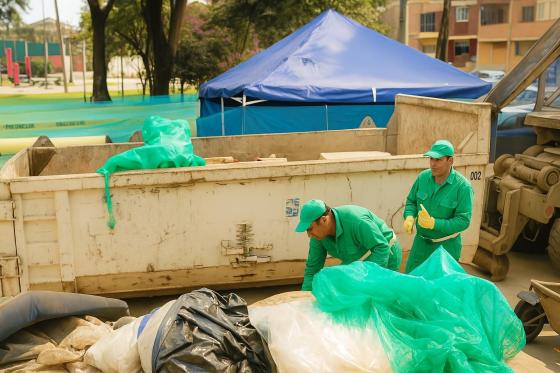 Puntos en Bogotá para la disposición de residuos voluminosos como escombros y muebles viejos
