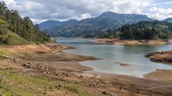Poca agua en embalse de medellín