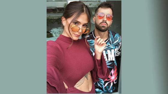 Mike Bahía y Greeicy Rendón
