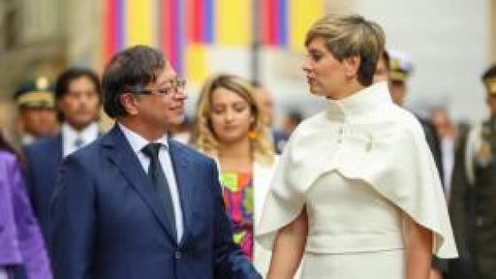 Gustavo Petro y Verónica Alcocer.