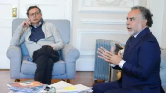 Presidente Gustavo Petro junto al Ministro del Interior, Armando Benedetti.
