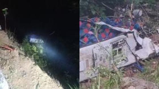 Bus accidentado en Antioquia.
