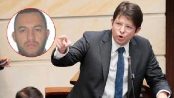 Miguel Uribe Turbay y alias 'El Hermano'.