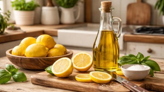Limón con aceite de oliva beneficios