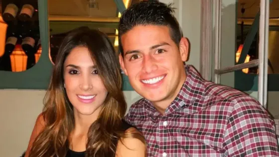 Daniela Ospina y James Rodríguez