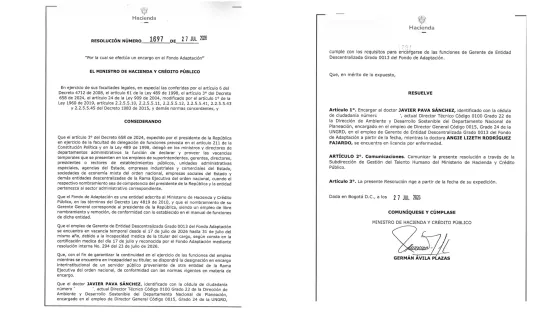¿Quién es Javier Pava, el funcionario que reemplaza temporalmente a Angie Rodríguez en el Fondo Adaptación?